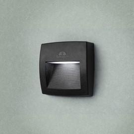 LORENZA 150 CCT crna zidna lampa IP55 R7s LED 3.5W 2700K/4000K/6500K-sijalica uključena uz proizvod AS1.000.000.J1K Fumagalli