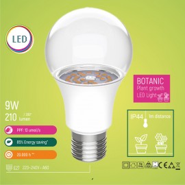 E27 PG 9W A60 LED ECO sijalica Plant growth Mitea Lighting