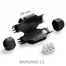 RAPIDINO L3 - mini spojnica IP68/IP69K konektor 3x2.5mm2 (pakovanje 3 kom) Raytech