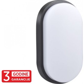 M272-72B-N 15W 6000K crna IP54 LED zidna lampa 3Y Mitea Lighting