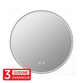M209494 600x25mm Touch CCT 3000~6500K IP44 CRNO Ogledalo sa pozadinskim LED osvetljenjem 20W 3Y Mitea Lighting