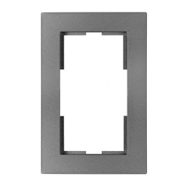Panasonic okvir tamno sivi duple vertikalne priključnice šuho WKTF0009-2DG EU1 Karre Plus