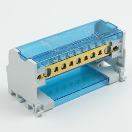 ME-FJ211/100B Modularni razdelni blok sa poklopcem (klema) PLAVA max.100A Mitea Electric
