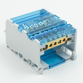 ME-FJ407/100B Modularni razdelni blok sa poklopcem (klema) PLAVA max.100A Mitea Electric