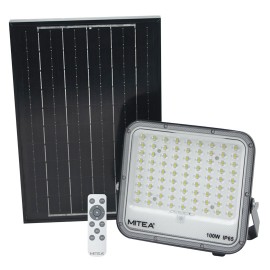 M452080-C5 100W 6500K crni IP65 solarni LED reflektor set AL body Mitea Lighting