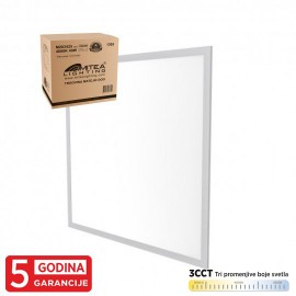 M203425 40W 8/1 3CCT 3000/4000/6500K beli ram ugradni 595x595 (600x600) LED BACKSIDE LIGHT LED PANEL 5Y 4400lm Mitea Lighting