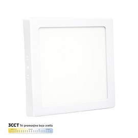 M24NK-CCT 24W 3000~6500K beli nadgradni kvadratni LED panel Mitea Lighting 