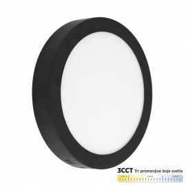 M30NO-BK-CCT 30W 3000~6500K crni nadgradni okrugli LED panel Mitea Lighting 