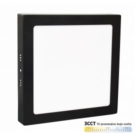 M30NK-BK-CCT 30W 3000~6500K crni nadgradni kvadratni LED panel Mitea Lighting 
