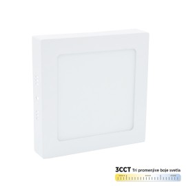 M12NK-CCT beli 12W 3000~6500K beli nadgradni kvadratni LED panel Mitea Lighting 