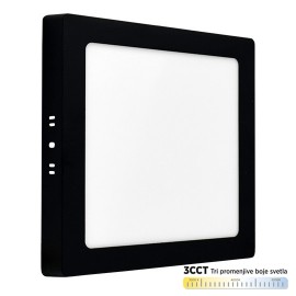 M18NK-BK-CCT 18W 3000~6500K crni nadgradni kvadratni LED panel Mitea Lighting 