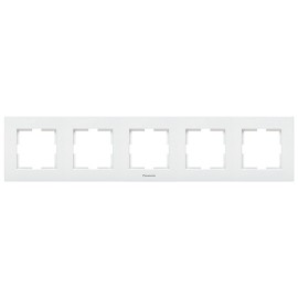 Panasonic KPC okvir petostruki horizontalni WKTF0805-2WH EU4, beli, Karre Plus