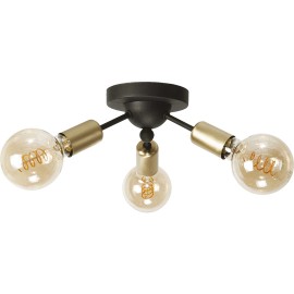 M11093-3 Max.60W 220~240V crno-zlatni 3xE27 luster Mitea Lighting