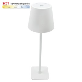 M6002-W BELA 2W IP20 LED TOUCH dimmable + 3CCT 3000-6000K stona lampa DC5V LED Mitea Lighting