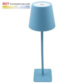 M6002-P PLAVA 2W IP20 LED TOUCH dimmable + 3CCT 3000-6000K stona lampa DC5V LED Mitea Lighting