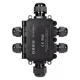 ORNO OR-JB-13815/6 nadgradna razvodna kutija IP68, crna