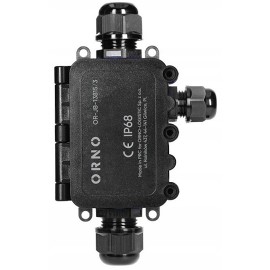 ORNO OR-JB-13815/3 nadgradna razvodna kutija IP68, crna