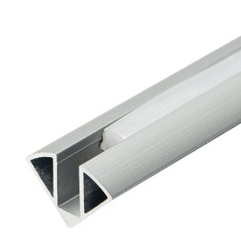 M603-GR Tamno sivi Aluminijumski profil za LED trake ugaoni 11.2x11.2x2000mm set sa difuzorom Mitea Lighting