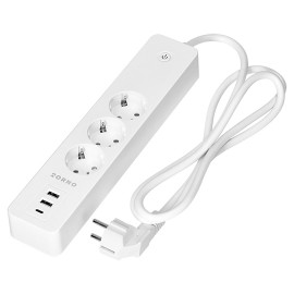 ORNO OR-SH-17520(GS)/W Tuya Smart Wi-Fi produžni kabl 2x USB, beli