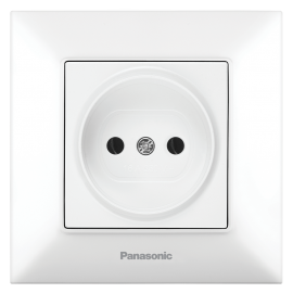 Panasonic KP priklj.suho II WNTC0201-2WH EU4 16A,bez uzemljenja bela, ARKEDIA slim