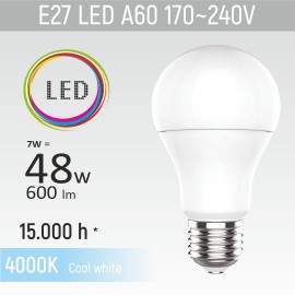 E27 7W A60M1 4000K LED sijalica 170-240V Mitea Lighting