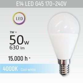 -S E14 7W G45 4000K LED sijalica 170-240V Mitea Lighting
