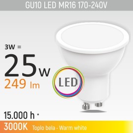 -S GU10 3W M1 3000K LED sijalica 170-240V Mitea Lighting
