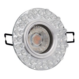 M206079 Ugradna svetiljka transparentna+kristali okrugla Mitea Lighting
