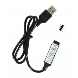 USB RGB mini kontroler 3 tastera 0.5m za 5V MLL LED traku Mitea Lighting
