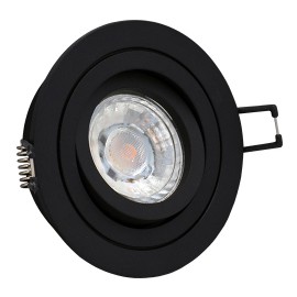 M206006 Ugradna svetiljka crna okrugla Mitea Lighting