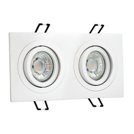 M206018 Ugradna dupla svetiljka bela pravougaona Mitea Lighting