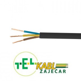 Kabl crni PPL 3x0.75 H03VV-F Tel-kabl