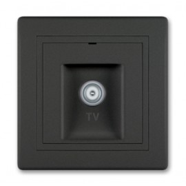Aling TV priključnica završna crna soft 612I.E1E1 Prestige